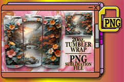 Garden Glory Tumbler Sublimation 20oz Product Image 1