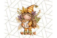 Fall Fairy Clipart PNG, Autumn Fairy People With Wings Product Image 3