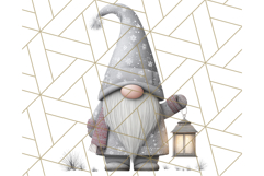 Cozy Winter Gnome Clipart PNG, Christmas Gnome Clip Art Product Image 3