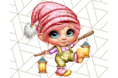 Gnomes at Work Clipart PNG, Cute Gnomes PNG Illustration Product Image 3