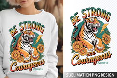 be strong Sublimation Design - Christian Png Product Image 1