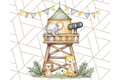 Cute Safari Animal Clipart PNG for Kids, African Wildlife Product Image 3