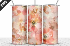 Flowers Tumbler Wrap | Sublimation Design | Tumble PNG Product Image 5