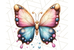 Jewel Toned Butterfly PNG Clipart, Vibrant Butterflies Product Image 3