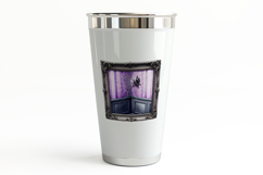 Gothic Frame Tarantula Spiderweb Halloween PNG Product Image 3