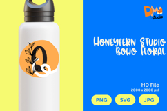 Honeyfern Studio Boho Floral Monogram Product Image 1