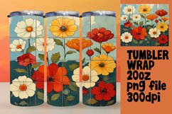 3D Flower Fantasy 20oz Tumbler Wraps - Sublime Designs Product Image 1