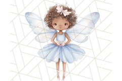 Pastel Blue Fairy Garden Clipart, Enchanted Cottagecore Png Product Image 3