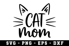 Cat Mom Svg |Mother Day SVG Cut file Product Image 1