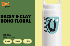 Daisy &amp; Clay Boho Floral Monogram Product Image 1