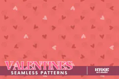 St Valentine's Day Hearts Cupid Love Seamless Pattern PNG Product Image 1