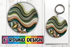 Timeless Keychain Round Style PNG, Pattern Product Image 1