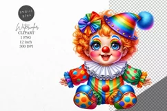 Clown clipart, Nursery clipart, Kids clipart Product Image 1