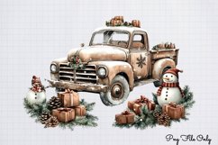 White Rustic Christmas Clipart PNG Product Image 1