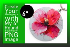 Floral Harmony: 3D Spring Round Designs PNG Product Image 1