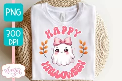Pink Halloween sublimation PNG | Happy Halloween shirt PNG Product Image 2