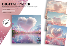 Heart Valentines Background Love Wallpaper Bokeh Backdrop_27 Product Image 1