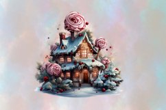Fantasy Delicious Christmas Houses Png Clipart Product Image 6