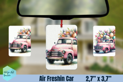 Air Freshener Car | Pink Easter PNG Product Image 1