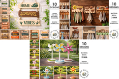 3D Summer Mega bundle laser cut. Sea home decor SVG. Beach Product Image 6