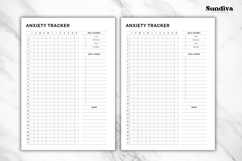 Anxiety Tracker Printable 1 | Daily Tracker Template Product Image 3