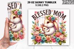 Blessed Mom Tumbler Wrap,20 Oz Tumbler Wrap, Mom Tumbler Product Image 1