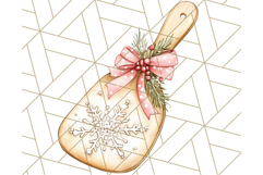 Christmas Cottagecore Kitchen Clipart PNG, Holiday Decor Product Image 3