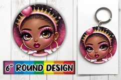 Joyful Sublimation Circle Designs, Love Girl Product Image 1