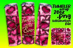 Unique 20oz Sublimation Design , Love Product Image 1