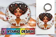Heartfelt Valentine&#039;s Delight: Sublimation Design Round Product Image 1