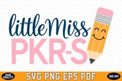 Little Miss PKR-S SVG | Quotes | SVG Cut files Product Image 1