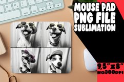 Lighthearted Dog Photo Sublimation Mouse Pad Template for DI Product Image 1