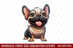 Whimsical Funny Dog Sublimation Clipart Product Image 1