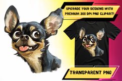 Playful Peekaboo Dog Watercolor Sublimation - Cute Design Product Image 1