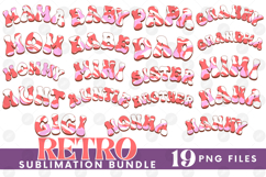 Family Mama Papa Sublimation Bundle Mother&#039;s Day Father&#039;s Product Image 1