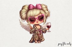 Lazy Pink Leopard girl for Clipart PNG Product Image 1