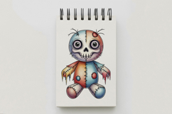 Skull Face Stitched Doll Halloween Voodoo PNG Cute Product Image 5