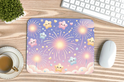 Happy New Year PNG Mouse Pad,Festive New Year's Eve 2026 PNG Product Image 1