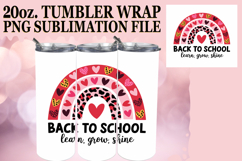 Vibrant spirit 20oz tumbler wrap, Back To School Product Image 1