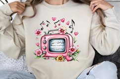 Retro Valentine Clipart PNG Product Image 1