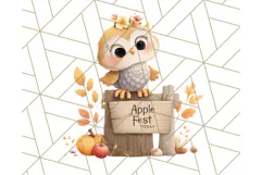 Woodland Apple Orchard Festival PNG Fall Clipart Product Image 3