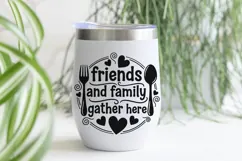 Friends And Family Gather Here svg, Farmhouse Kitchen Svg. Product Image 6