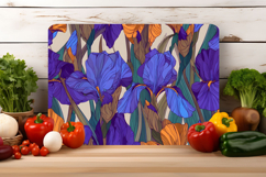 Iris Flower Cutting Board | Cutting Board png Product Image 2