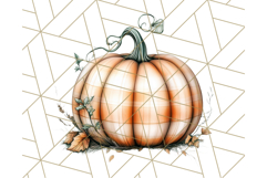 Fall Pumpkin Clipart PNG, Autumn Pumpkins, Jewel Tones Png Product Image 3
