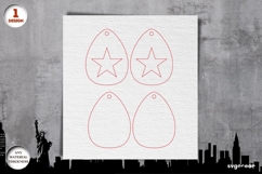 Patriotic Earrings Laser Cut Bundle | Jewerly | SVG Product Image 25