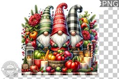 Christmas Gnome Sublimation - Clipart PNG Design Product Image 1