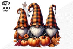 Halloween Gnomes Sublimation - Clipart PNG Design Product Image 1