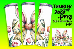 20oz Tumbler Design for Home Decor , Easter Bunny Product Image 1