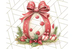 Christmas Dinosaur PNG Clipart, Cute Dino Holiday Art Png Product Image 3