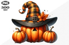 Halloween Pumpkins Sublimation - Clipart PNG Design Product Image 1